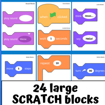 Editable & Printable Scratch Blocks - iCompute