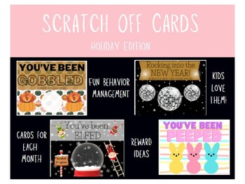 Tofficu 2 Sets Reward Scratch Card Small Business Freebies First Grade  Classroom Must Haves Greeting Label Stickers Kid Prizes School Prize Cards