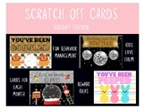 Scratch off Cards {holiday/monthly themes/end of the year}