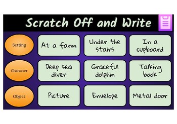 Preview of Scratch off Writing