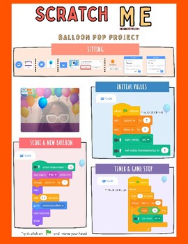Preview of Scratch programming - balloon pop