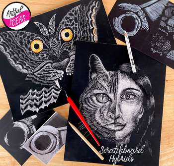 Preview of Scratchboard Hybrids: Scratchboard Art Techniques for Beginners