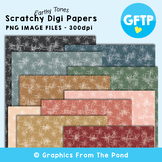 Scratchy Earth Tones Digital Papers