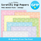 Scratchy Pastel Digital Papers