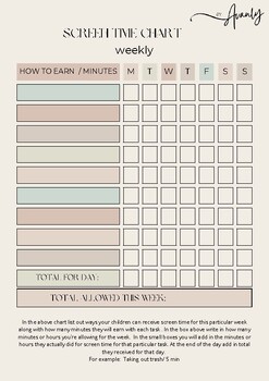 Preview of Screen Time Chart Sample