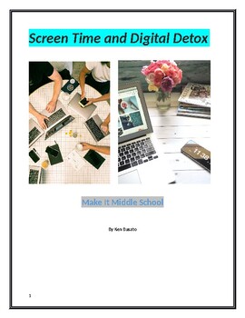 Preview of Screen Time and Digital Detox