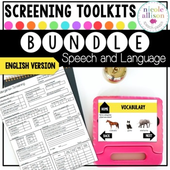 Preview of Screening Toolkit BUNDLE {Speech and Language} with No Print Option