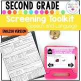 Screening Toolkit for Second Grade {Speech and Language} w