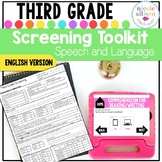 Screening Toolkit for Third Grade {Speech and Language} wi