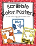 Scribble Color Word Posters