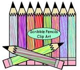 Scribble Pencils Clip Art