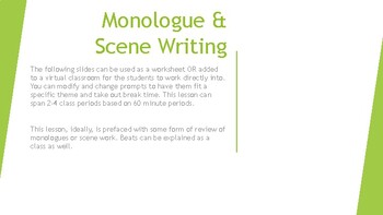 Preview of Script & Monologue Writing