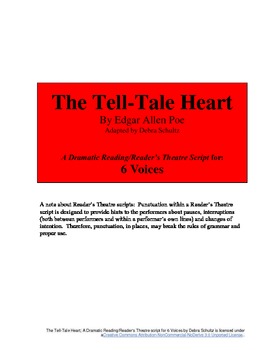 Preview of Script for 6 Voices--The Tell-Tale Heart