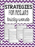 Scripted TRICKY WORDS Readers Workshop Lesson Plans