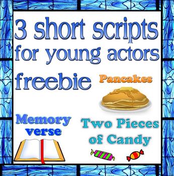 Preview of Scripts: 3 Short Christian Drama Scripts for Very Young Actors