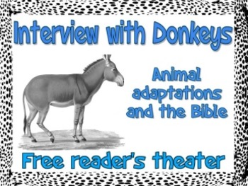 Preview of Scripts: Five skits about donkeys in the Bible