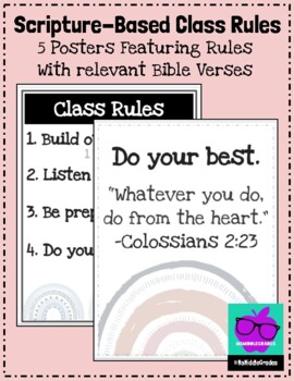 Preview of Scripture-Based Classroom Rules