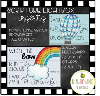 Preview of Scripture Based Lightbox Inserts