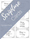 Scripture Cards for Teachers