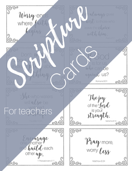 Preview of Scripture Cards for Teachers