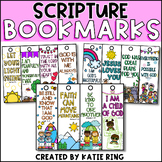 Scripture Coloring Bookmarks - Sunday School Student Gifts