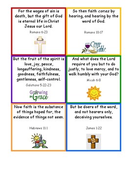 Scripture Memorization Cards For Kids by Busy Bees Learning Hive