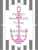 Bible Scripture Memory Cards, "Anchor" Themed