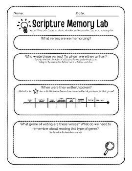Preview of Scripture Memory Lab