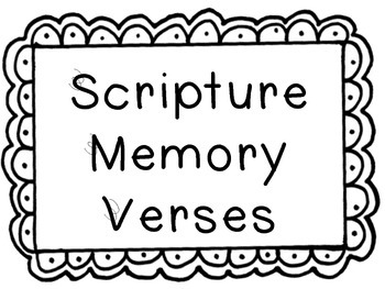 Preview of Scripture Memory Verse Posters