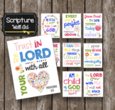 Scripture Posters - Kids Wall Art - Pslam Cards - Christia