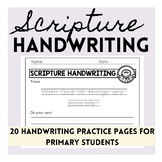 Scripture Primary Handwriting Practice Pages