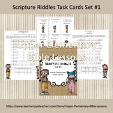 Scripture Riddles Task Cards Set #1