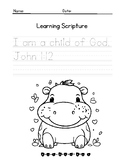 Scripture Tracing For Littles