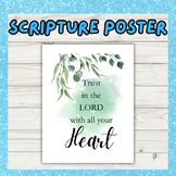 Scripture poster for sabbath school classroom or homeschool