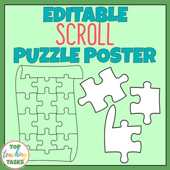 Editable Scroll Template  Writing Teaching Resources