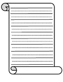 Scroll Paper Template- With Printing Lines to Support Youn