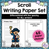 Scroll Writing Paper Set with a Scroll Border for History 