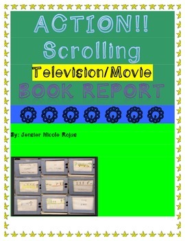 Preview of Scrolling Television Book Report Project-English & Spanish Directions Provided