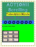 Scrolling Television Book Report Project-English & Spanish