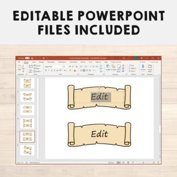 Editable Scroll Template  Writing Teaching Resources