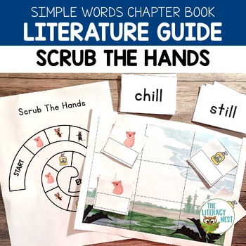 Preview of Scrub The Hands Decodable Text Literature Guide | Virtual Learning