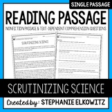 Scrutinizing Science Reading Passage | Printable & Digital
