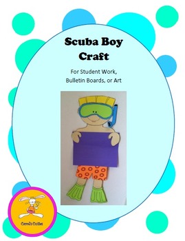 Preview of Scuba Craft -Decorative Display Craft for Bulletin Boards, Student Work, or Art