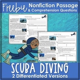 Scuba Diving Nonfiction Passage FREEBIE
