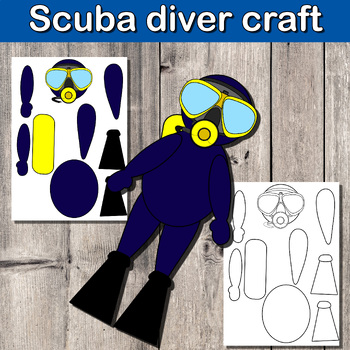 Scuba diver craft | Summer activity | Ocean theme by Hope Learning ESL