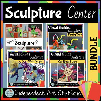 Preview of Art Center BUNDLE of Independent Visual Guides for Fast Finishers in Sculpture