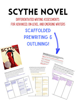 Preview of Scythe Differentiated Paragraph Writing Responses-Character Analyzation 3 Ways!