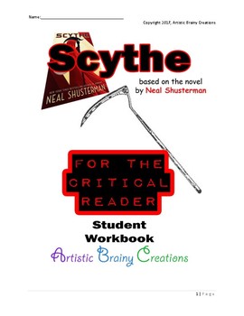 Preview of Scythe (Neal Shusterman) Student Workbook for Guided Reading