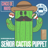 Señior Cactus Brown Paper Bag Puppet/ Mexican Craft/ Cinco