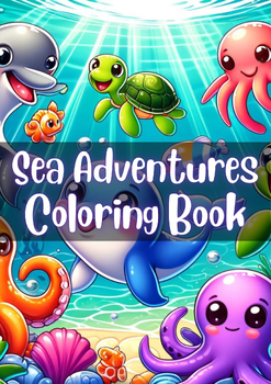 Preview of Sea Adventures: Fun Under the Waves - A 50-Page Coloring Book